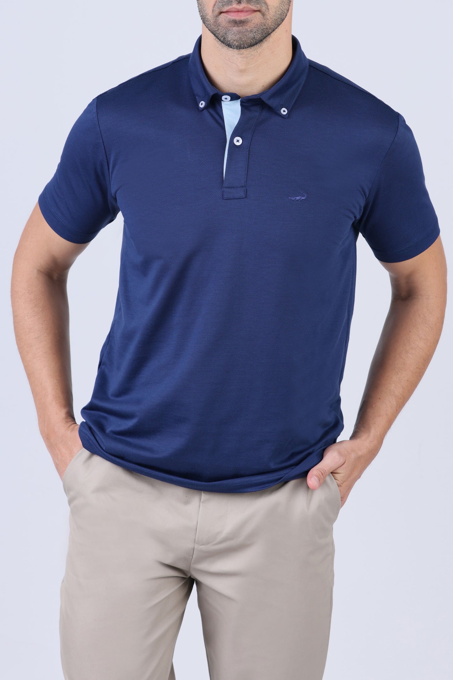 Crocodile Men Casual Polo-Astral Aura