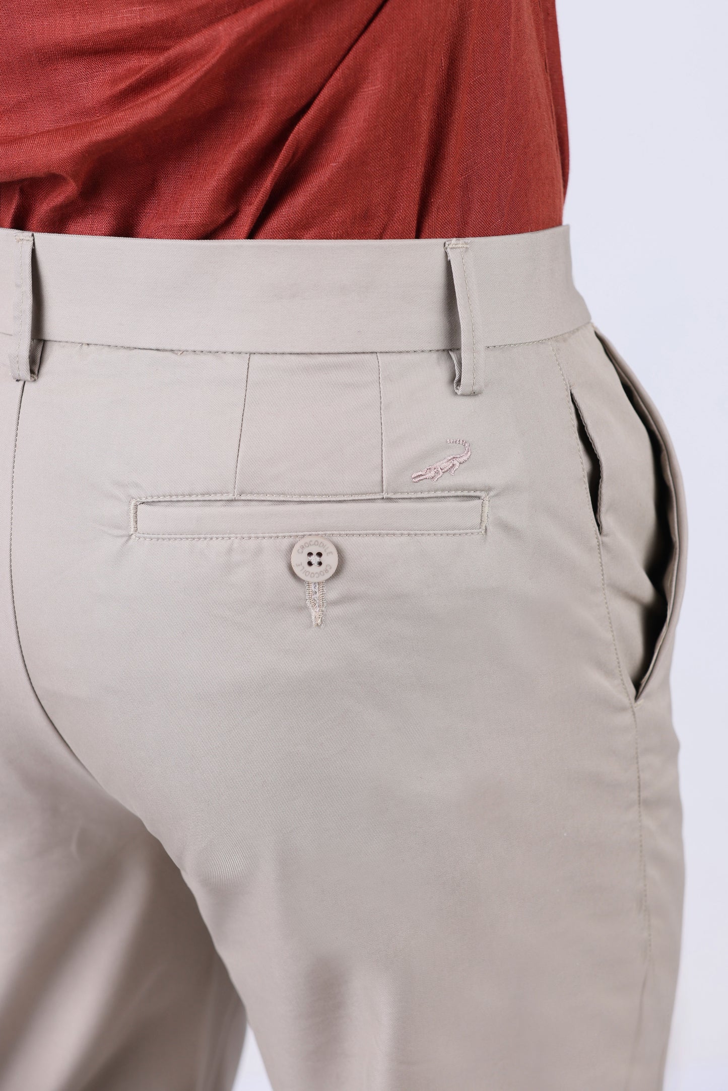 Crocodile Chino Classic Fit-Light Taupe