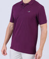 Crocodile Pima Polo Slim-Potent Purple