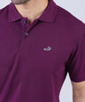 Crocodile Pima Polo Slim-Potent Purple