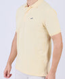 Crocodile Pima Polo Slim-Yellow Jojoba