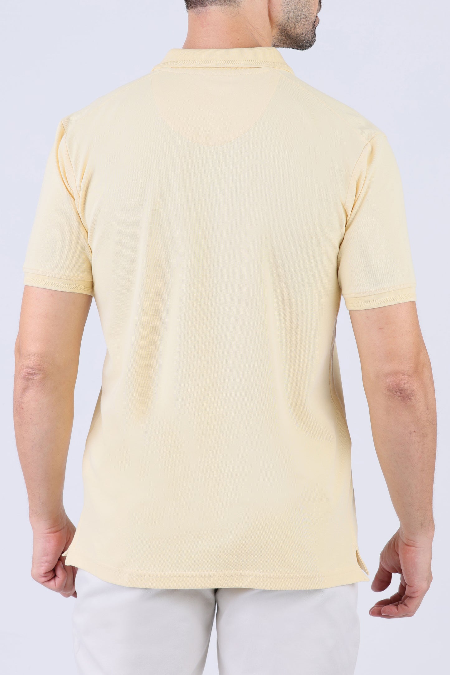 Crocodile Pima Polo Slim-Yellow Jojoba