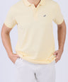 Crocodile Pima Polo Slim-Yellow Jojoba