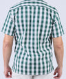 Crocodile Men Semi Casual Regular Fit Shirt - Green Checked