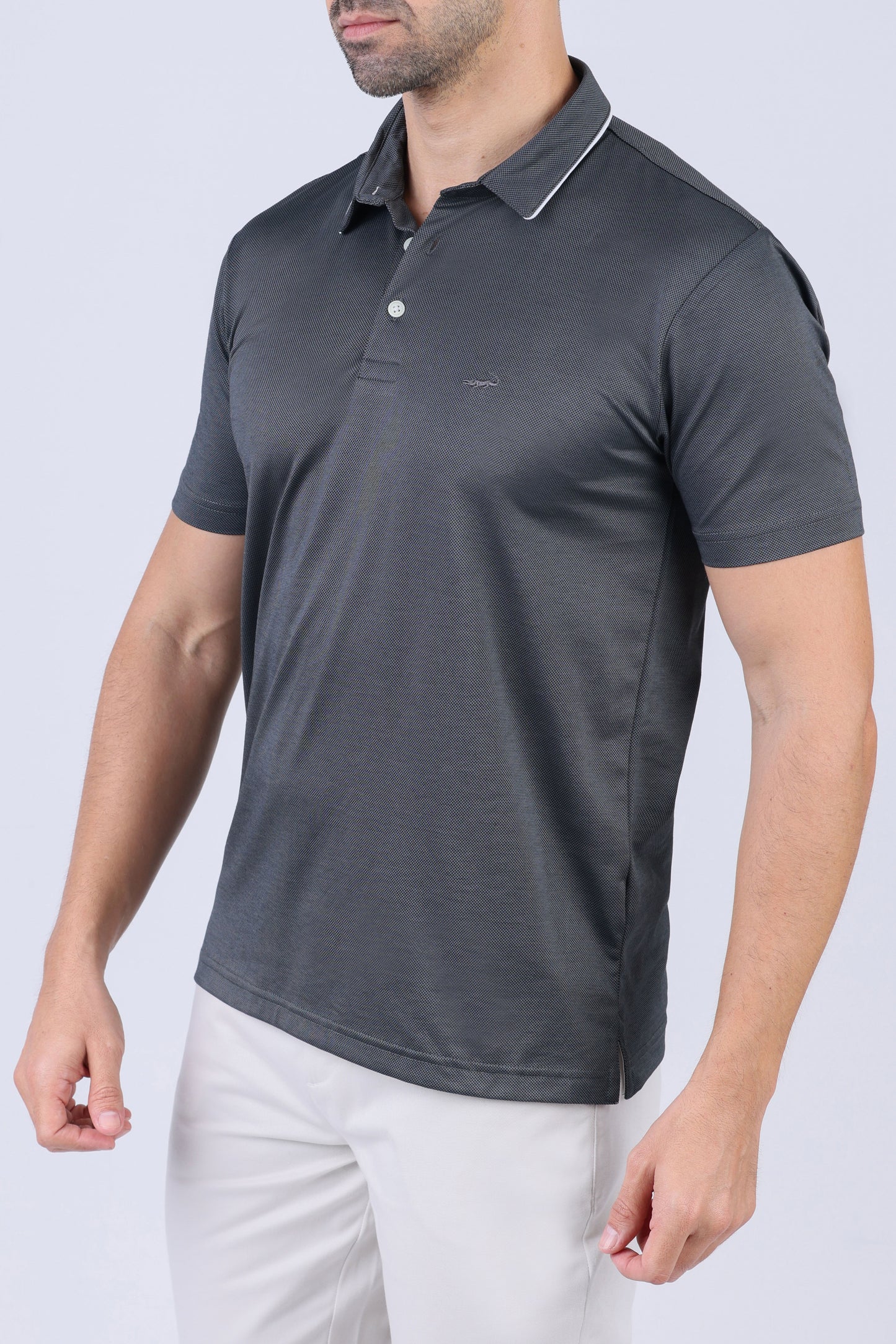 Crocodile Men Casual Polo- Licorice