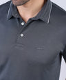 Crocodile Men Casual Polo- Licorice