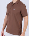 Crocodile Men Pima Polo Regular HS-Brown Cork