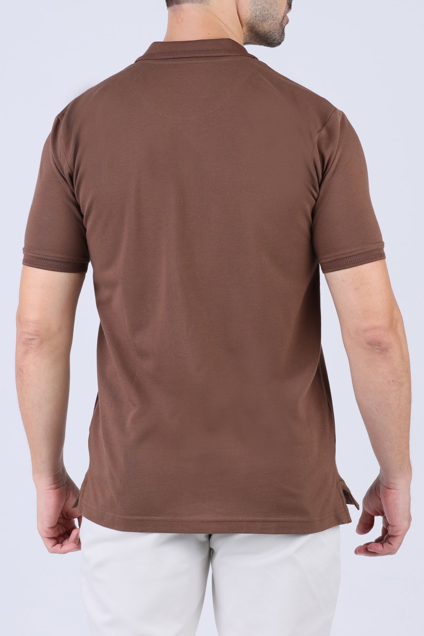 Crocodile Men Pima Polo Regular HS-Brown Cork