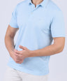 Crocodile Men Casual Polo- Baby Blue