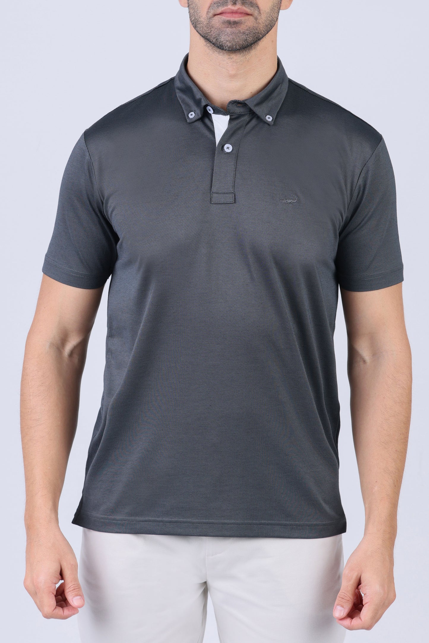 Crocodile Men Casual Polo-Licorice