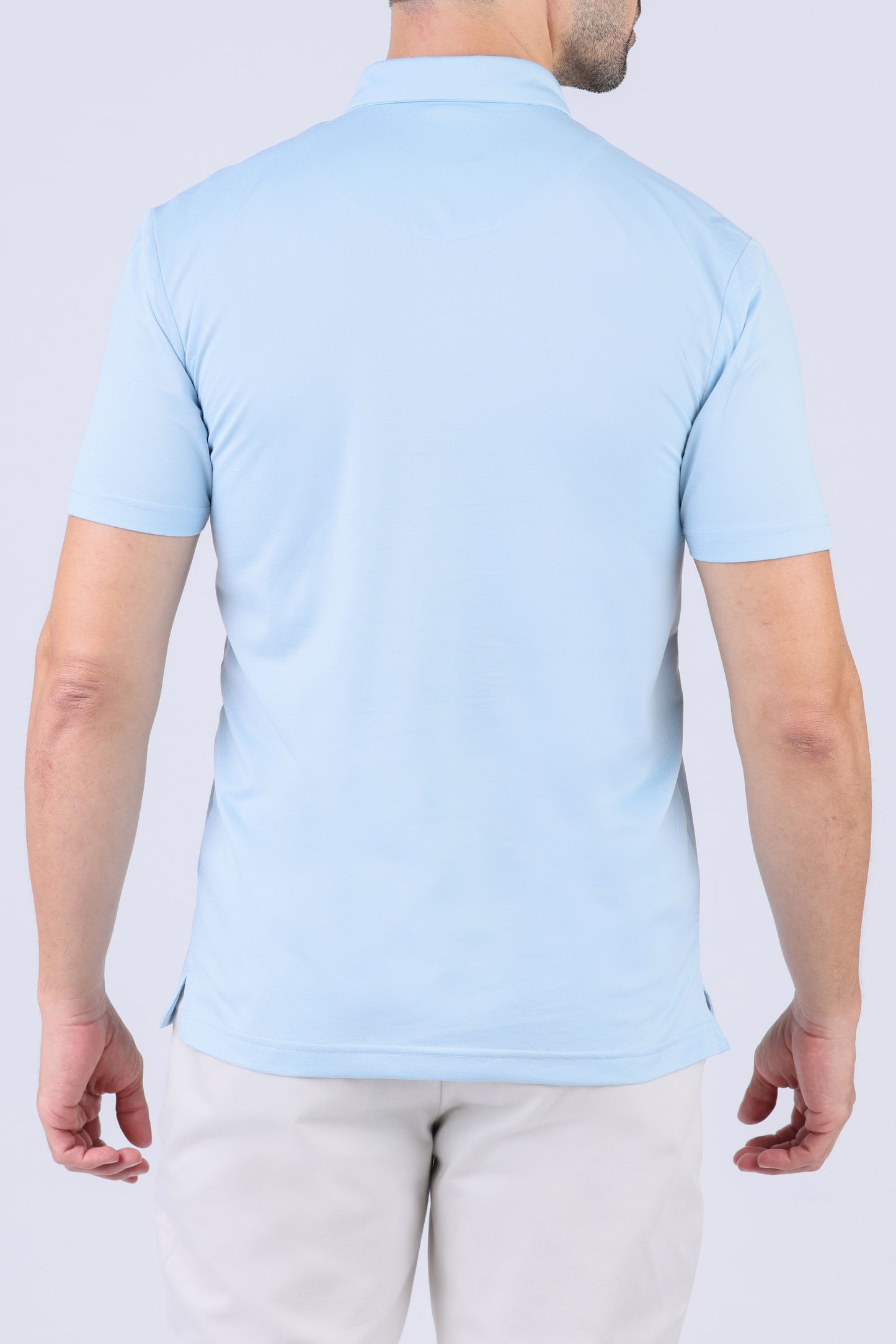 Crocodile Men Casual Polo-Baby Blue