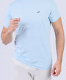 Crocodile Crew Neck  Action fit HS-Sky Blue