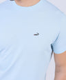 Crocodile Crew Neck  Action fit HS-Sky Blue