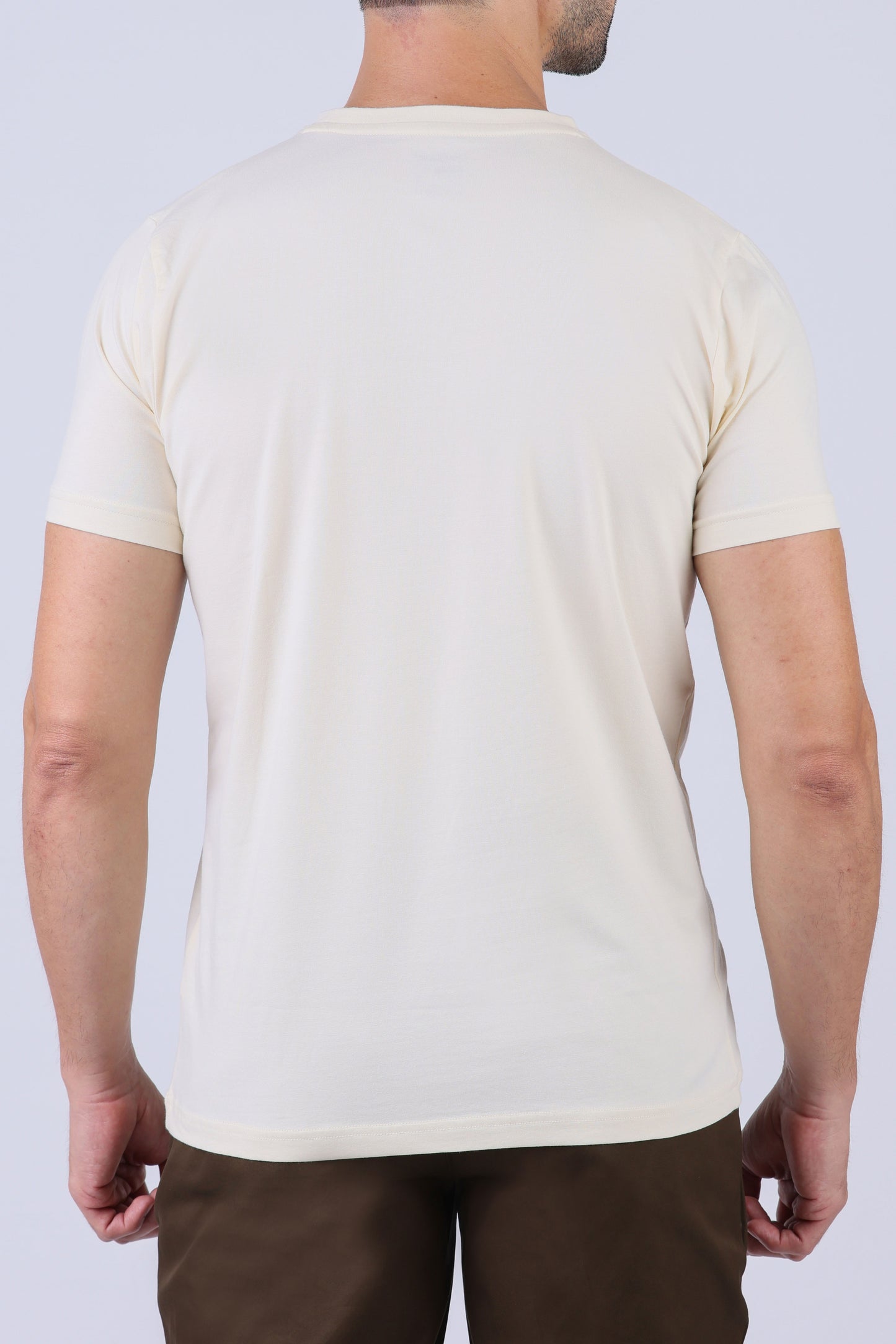 Crocodile Crew Neck  Action fit HS-Cream