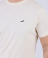 Crocodile Crew Neck  Action fit HS-Cream