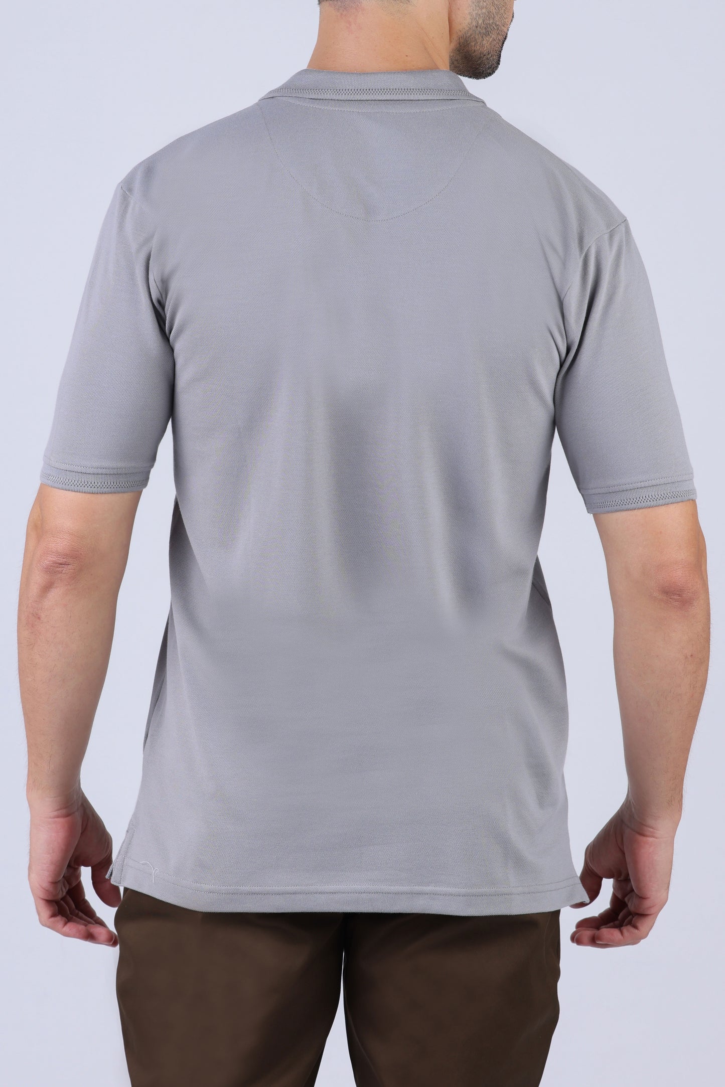 Crocodile Men Pima Polo Regular HS-Castor Gray