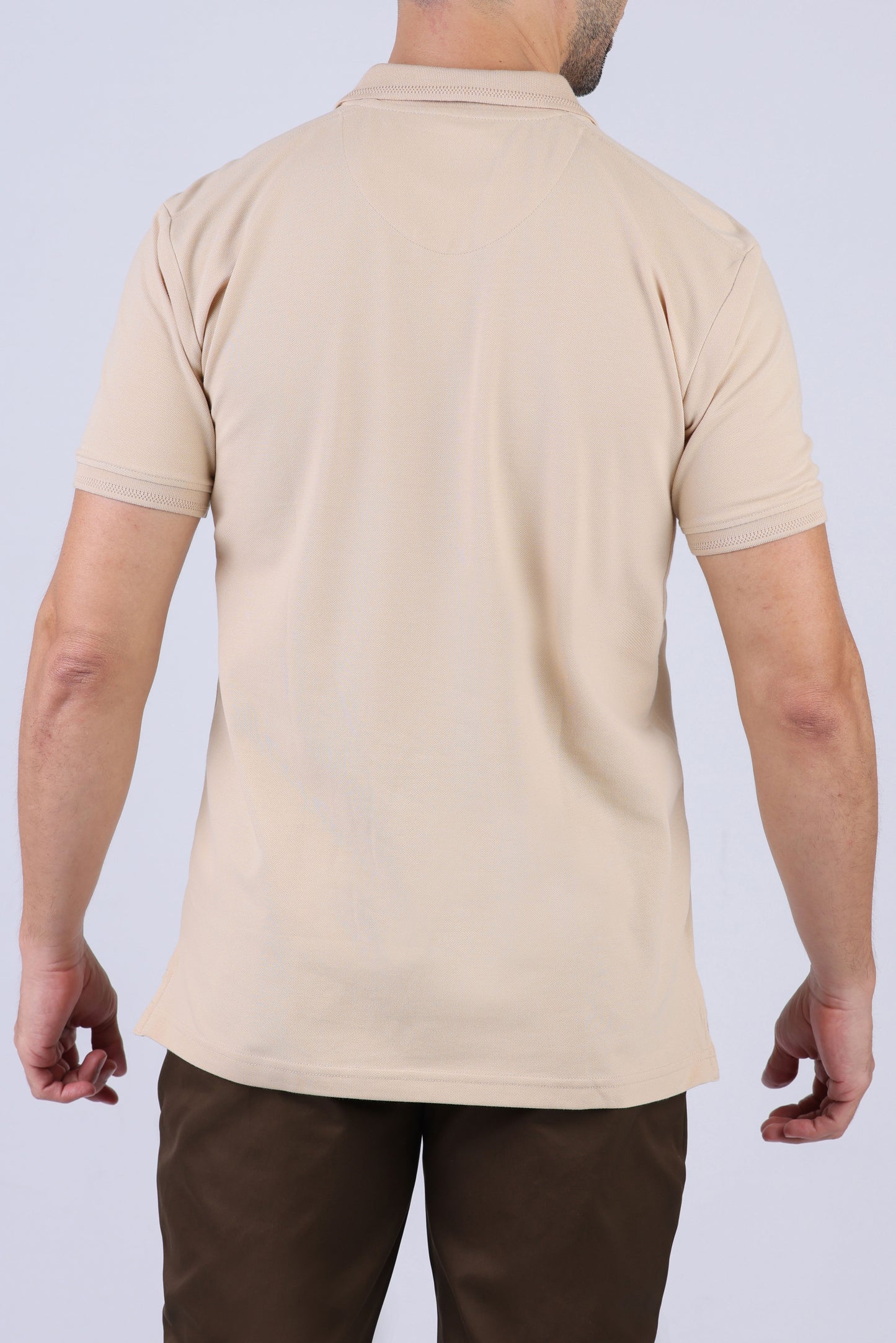 Crocodile Pima Polo Slim-Brown Tane