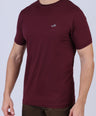 Crocodile Crew Neck  Action fit HS-Oxblood Red
