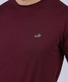 Crocodile Crew Neck  Action fit HS-Oxblood Red