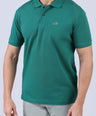 Crocodile Pima Polo Slim-Green Storm