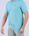 Crocodile Pima Polo Slim-Sky Blue
