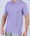 Crocodile Pima Polo Slim-Paisley Purple