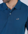 Crocodile Men Supima Polo Slim HS- Colonial Blue