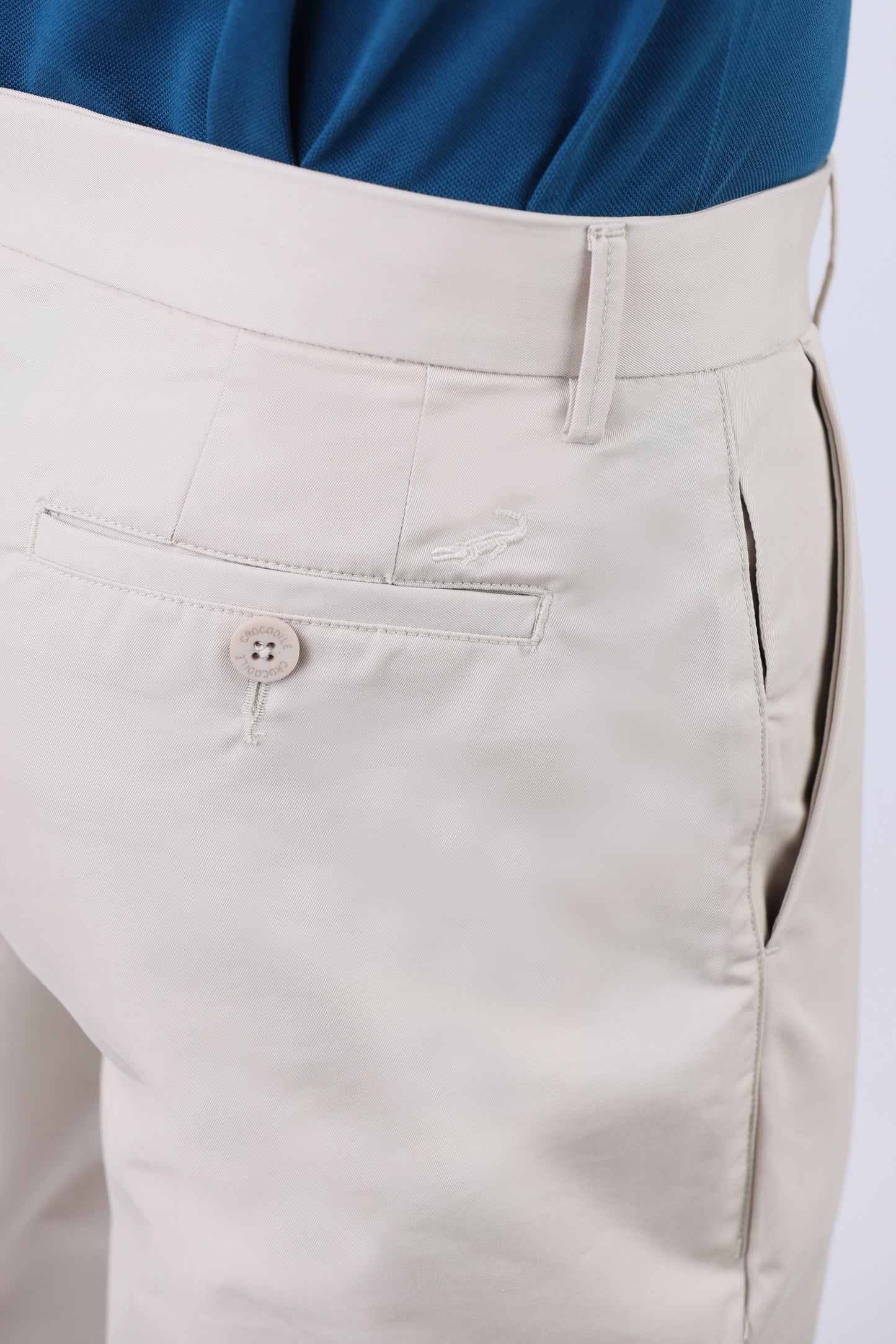 Crocodile Chino Classic Fit-Brown Safari