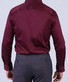 Crocodile Men Evening Slim Fit Shirts - Maroon