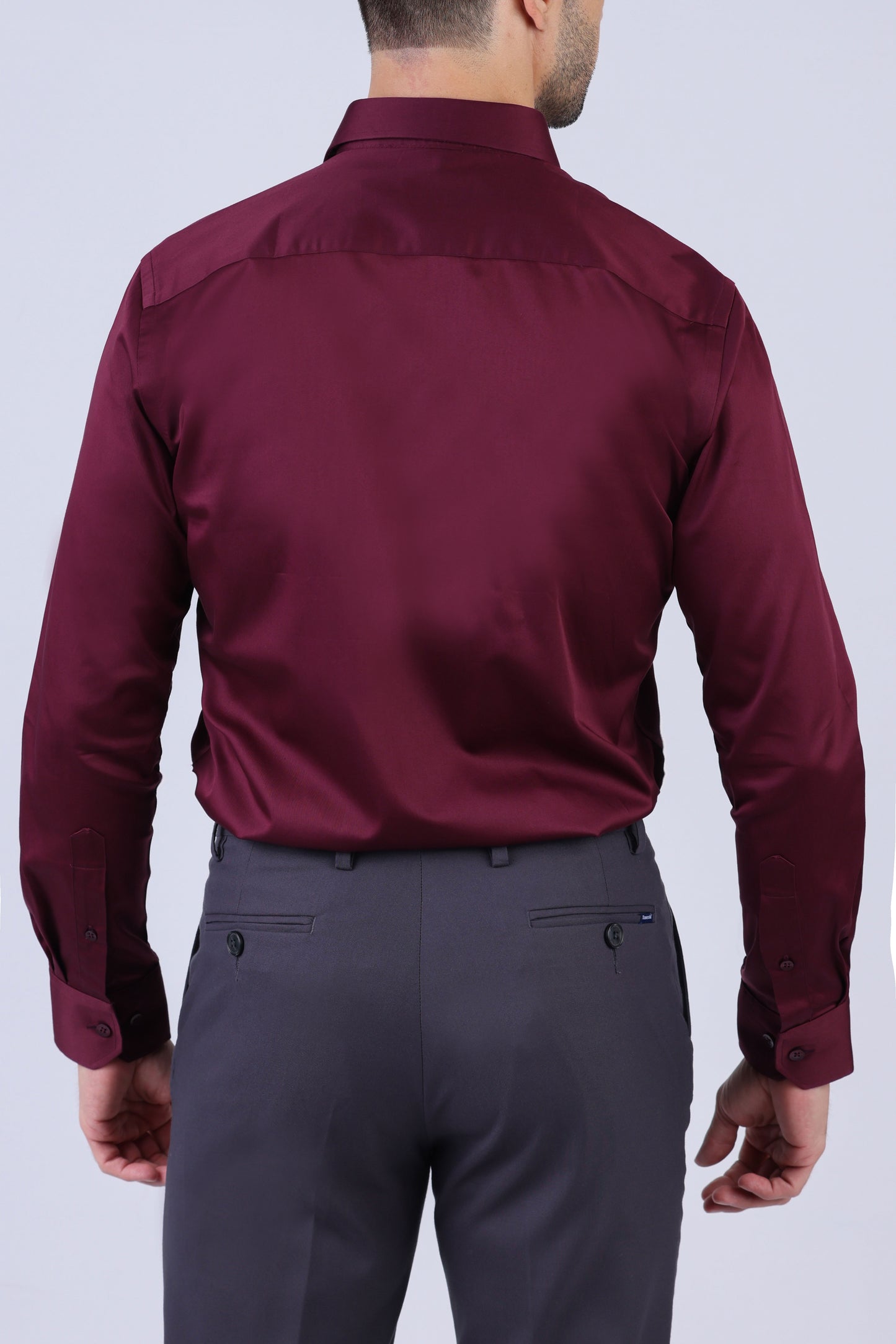 Crocodile Men Evening Slim Fit Shirts - Maroon