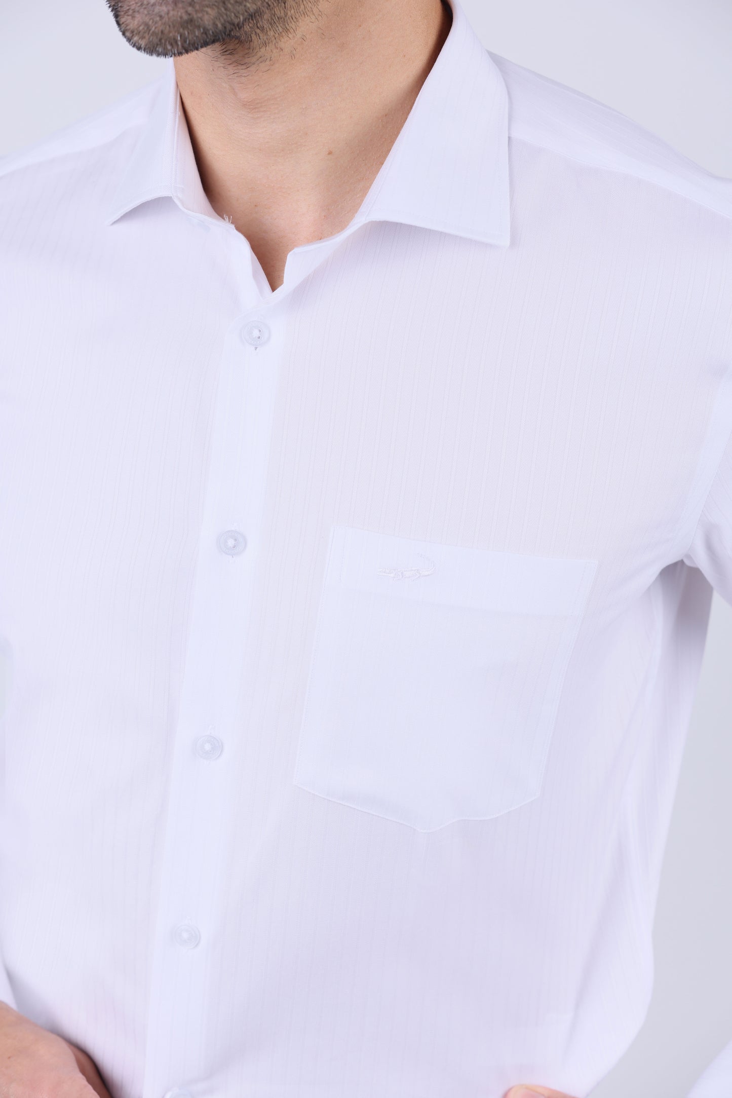 Crocodile Men Formal Seasonal Slim Fit F/S Shirts - Marshmello