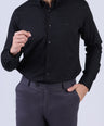 Crocodile Men Formal Slim Fit F/S Shirt - Black