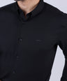Crocodile Men Formal Slim Fit F/S Shirt - Black