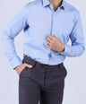 Crocodile Slim Fit Semi Casual Shirt - Blue