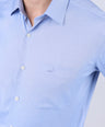 Crocodile Slim Fit Semi Casual Shirt - Blue