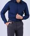 Crocodile Men Evening Slim Fit Shirts - Blue Estate