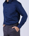 Crocodile Men Evening Slim Fit Shirts - Blue Estate