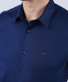 Crocodile Men Evening Slim Fit Shirts - Blue Estate