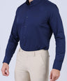 Crocodile Men Formal Slim Fit F/S Shirt - Navy