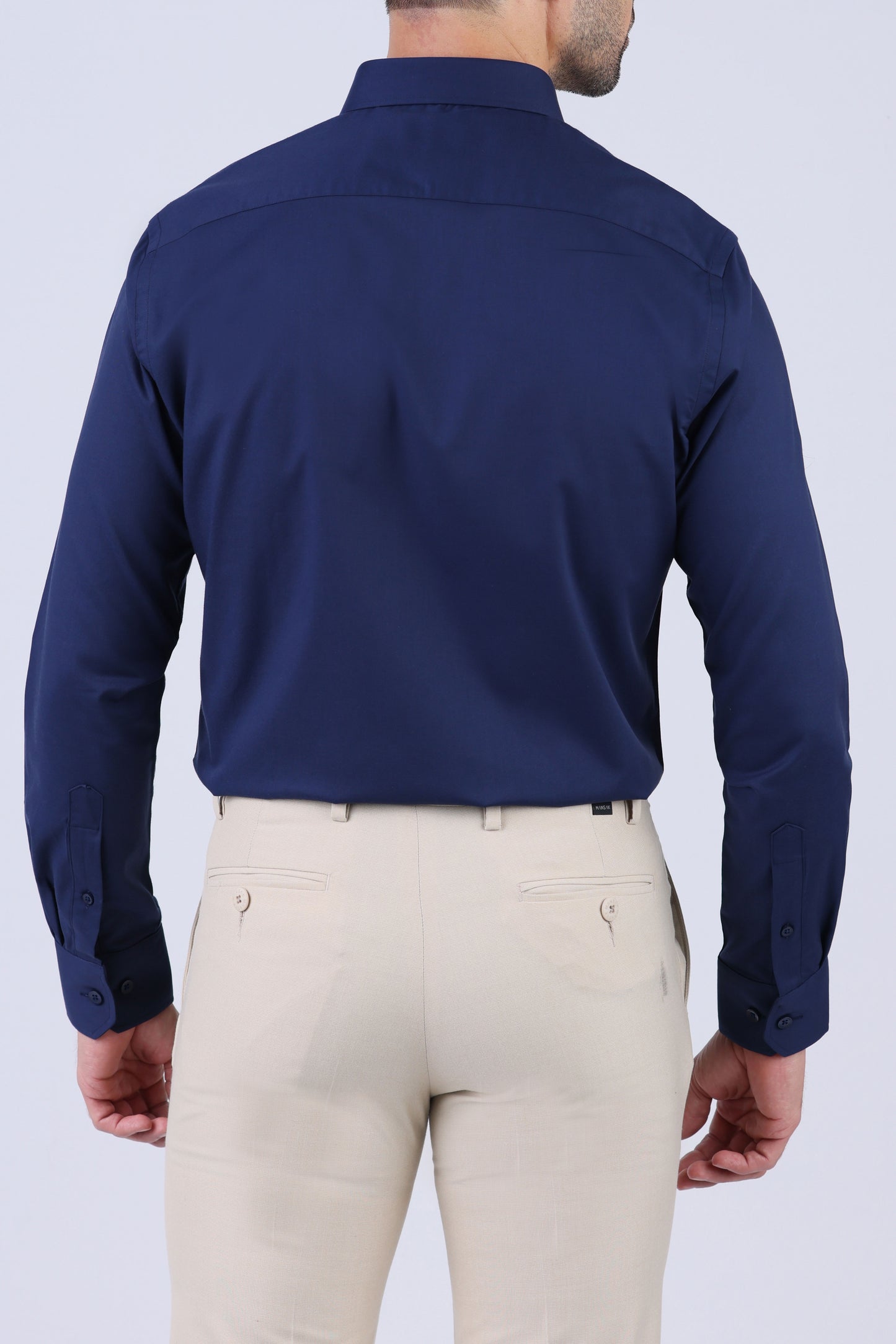 Crocodile Men Formal Slim Fit F/S Shirt - Navy