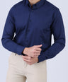 Crocodile Men Formal Slim Fit F/S Shirt - Navy