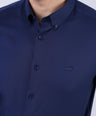 Crocodile Men Formal Slim Fit F/S Shirt - Navy