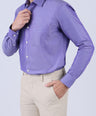 Crocodile Slim Fit Semi Casual Shirt - Purple