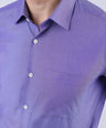 Crocodile Slim Fit Semi Casual Shirt - Purple