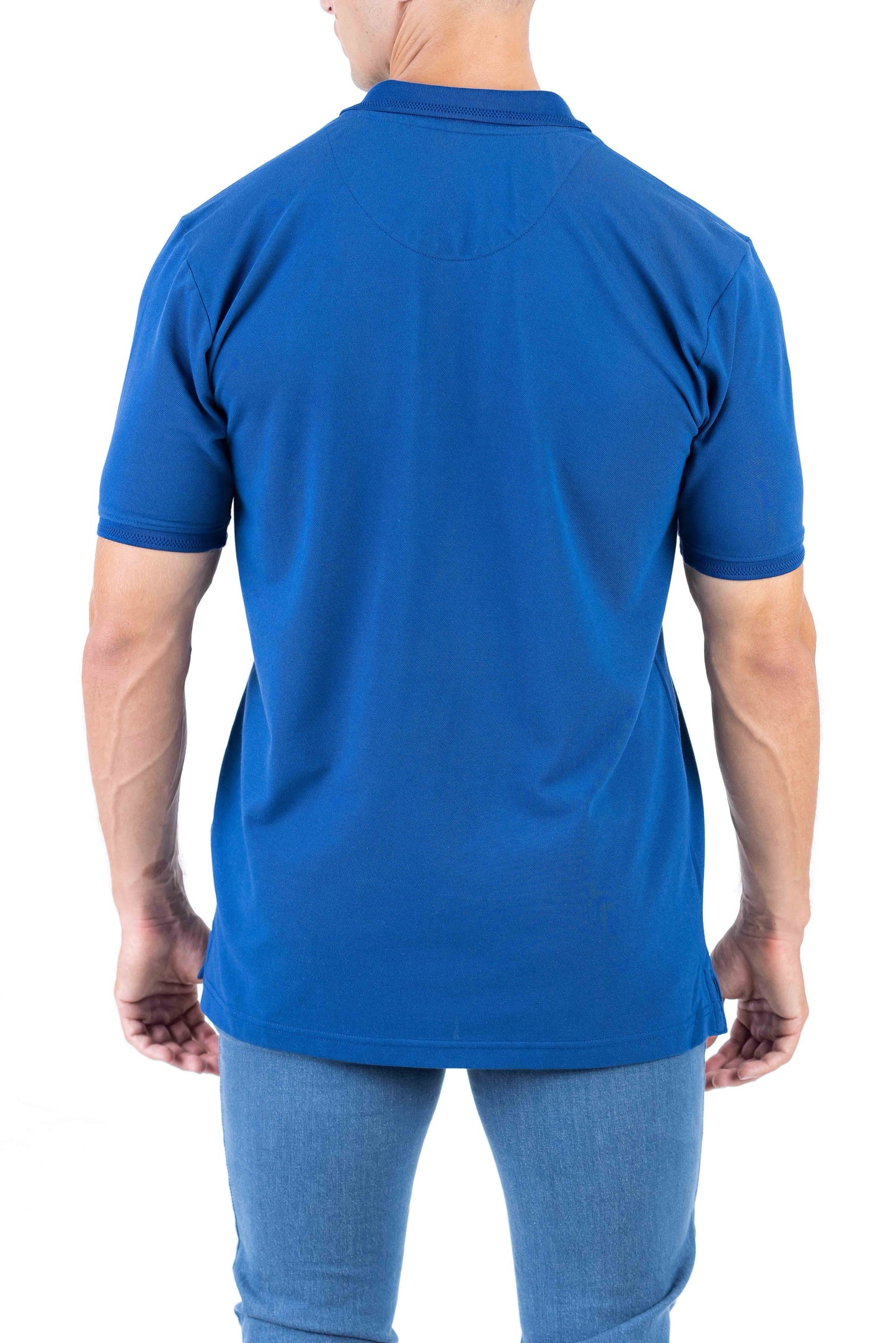 Crocodile Regular Fit Pima Polo - True Navy