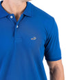 Crocodile Regular Fit Pima Polo - True Navy