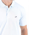 Crocodile Regular Fit Pima Polo - Pastel Blue