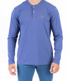 Crocodile Plain Henley Slim Fit Tee - True Navy