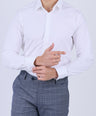 Crocodile Men Evening Slim Fit Shirts - Egret