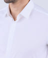 Crocodile Men Evening Slim Fit Shirts - Egret
